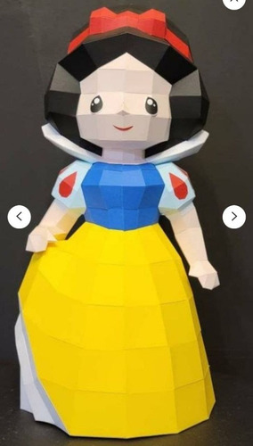 Imagen 2 de 2 de Plantillas Princesas Disney Blanca Nieves - Papercraft