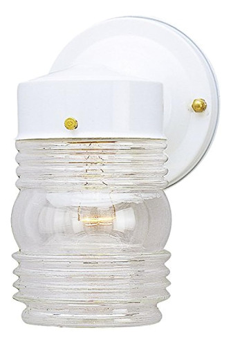 Westinghouse 6687800 1light White Jelly Jar Fixture