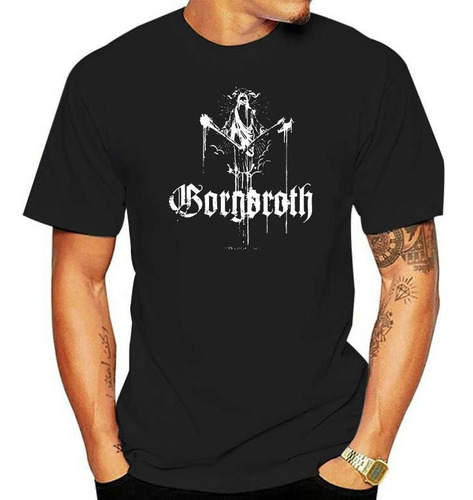 Gorgoroth* Pentagram Logo Death Metal Band Hombres Negro