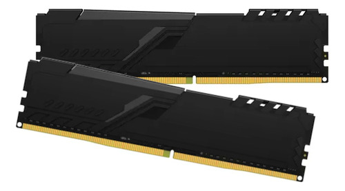 16 Gb Ram Ddr4 3200 Mhz Fury Beast Gamer Kingston Blk 2x 8gb (Reacondicionado)