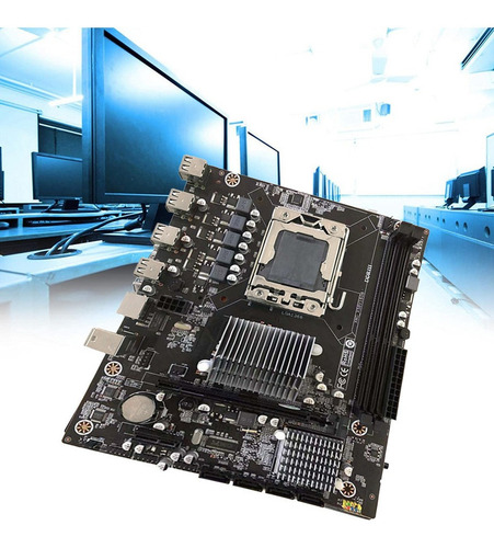 Placa-mãe Para Computador Desktop X58 Lga1366 Pin 2xddr3 32g