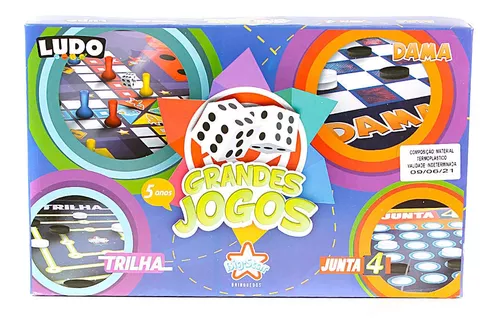 Jogo De Tabuleiro Dama E Ludo - Shopping Tudão