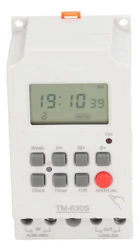 Temporizador Digital Abs Con Ajuste De Segundos, Programable