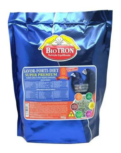 Biotron Farinhada Savor Fort Diet 900g Curió Bicudo P Molhar