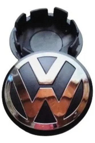 Centro Llanta Vw Amarok- Bora-vento-tiguan Logo Crom, 65 Mm