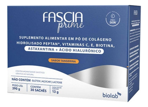 Biolab Fascia Prime Astaxantina + Hialurônico 30 Sachês