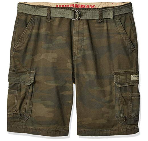 Superviviente Con Cinturón Short Cargo Unionbay Hombres, Cam