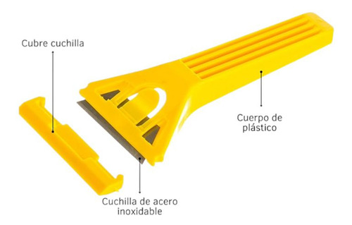 Espátula Para Remover Stickers Pared Vidrio Marmol Chapa