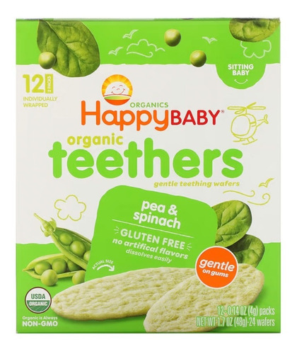 Happy Baby Teethers Para Bebé Moras Y Zanahoria Morada