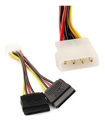 Cabo Força Molex Fonte Para Sata Y Ide Molex Sata Hd Dvd Fan