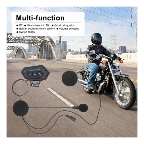 Intercomunicador Bluetooth 4.0 Para Casco Con Auriculares