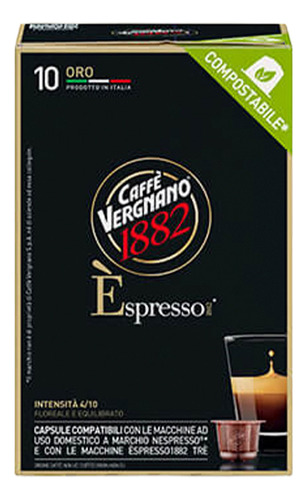 Cápsulas De Café Vergnano Arábica Oro 10u Nespresso Ub