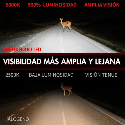 Carcasa De Faro Cuadrada De 7 Pulgadas,9003/h4 Led Faros