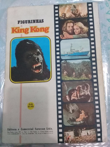 Álbum King Kong. Anos 70. Muito Bem Conservado. Incompleto.