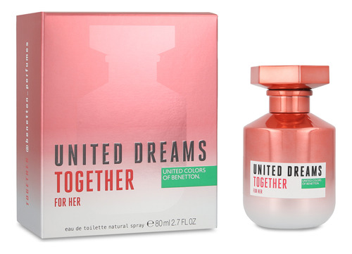 Benetton United Dreams Together 80ml Her Edt Spray - Mujer