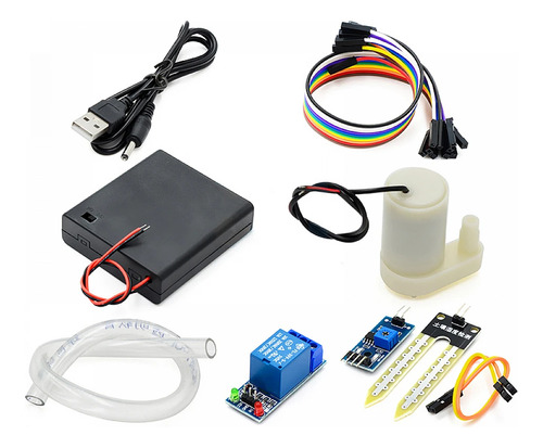 Kit Diy De Riego Automático Con Sensor Humedad De Suelo Proy