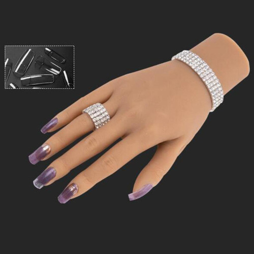 Mano De Práctica De Uñas Para Uñas Acrílicas La E Se Fue
