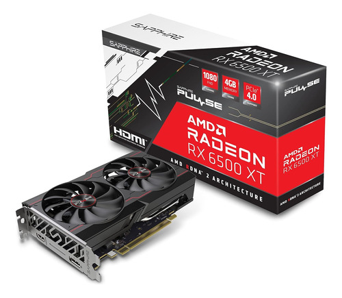 Tarjeta De Videos Sapphire Amd Radeon Rx 6500 Xt 4 Gb