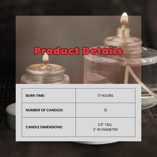Velas Líquidas Desechables Hollowick 8 Horas, 90 Piezas