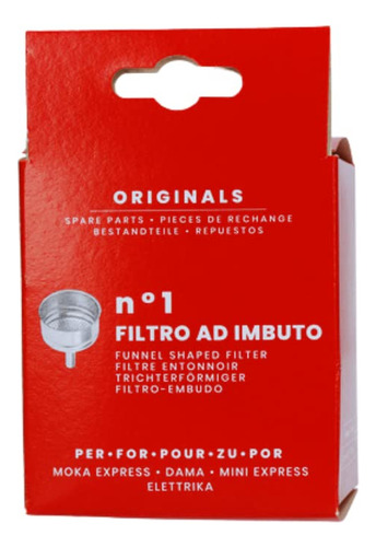 Filtro De Embudo Bialetti De Repuesto Para Moka Express, 6 T