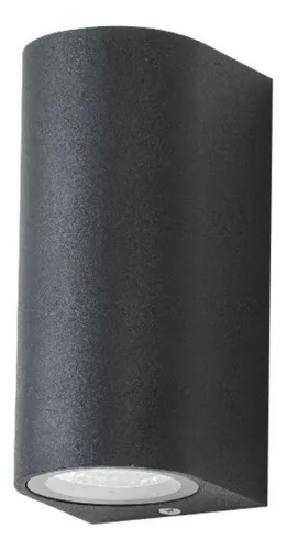 Aplique Led Integrado Negro 2*5w Luz Cálida