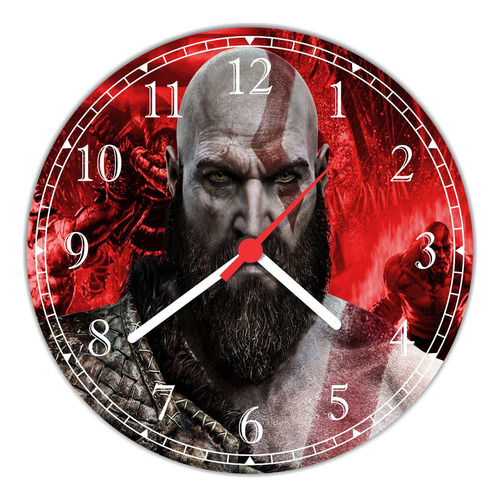Relógio De Parede God Of War Games Jogos Gg 50 Cm 01