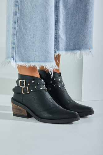 Texanas Charritos Zapatos Botita Botineta Cuero Eco Oferta
