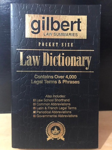 Diccionario De Leyes Gilbert Law Summaries