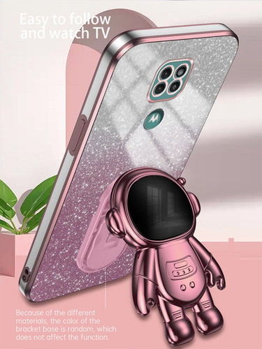 Bling Silicona Funda Case For Moto + Astronauta Soport