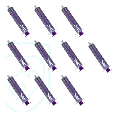 Pack 10un Jeringa Morada Alimentación Enteral Enfit 60-30ml