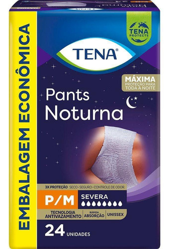 Roupa Íntima Tena Pants Noturna P/m 24 Unidades