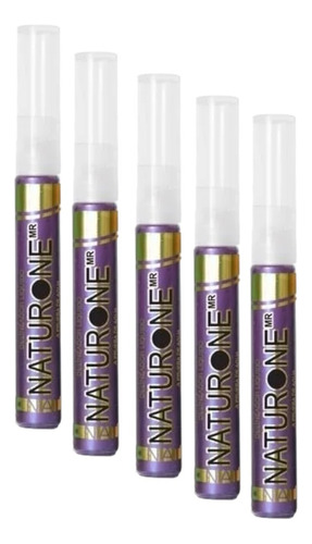 Kit 5 Pzas Delineador Líquido Naturone Morado Intenso Efecto Mate