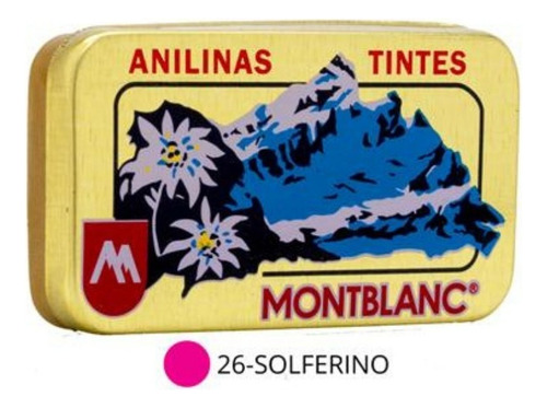 Pack 3 Anilinas Montblanc® Cajita Dorada Color 4. Azul Francia Pack 3
