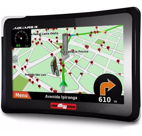 Navegador Gps 7 Polegadas Automotivo Câmera De Ré 4 Rodas