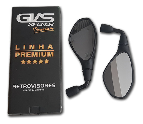 Retrovisor Gvs Bmw F800 Rebaixado 90° Honda Lente Convexa