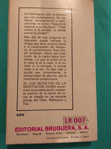 Secretos De La Meditación China: Lu L Una Yü.secretos De L