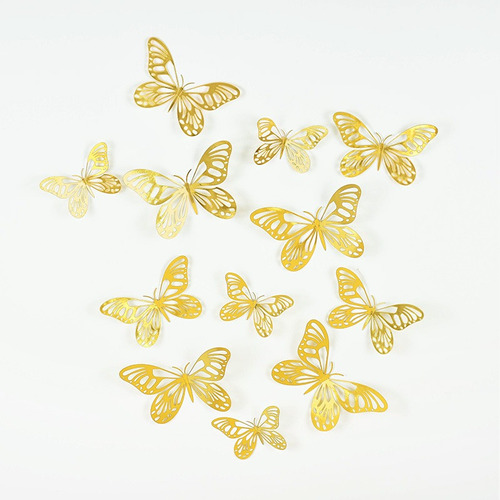 10 Paquetes De Mariposas 3d X12uni Toppers Torta Y Adorno