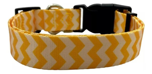 Collar Para Mascotas Con Estampado Divertido Amarillo Mas63