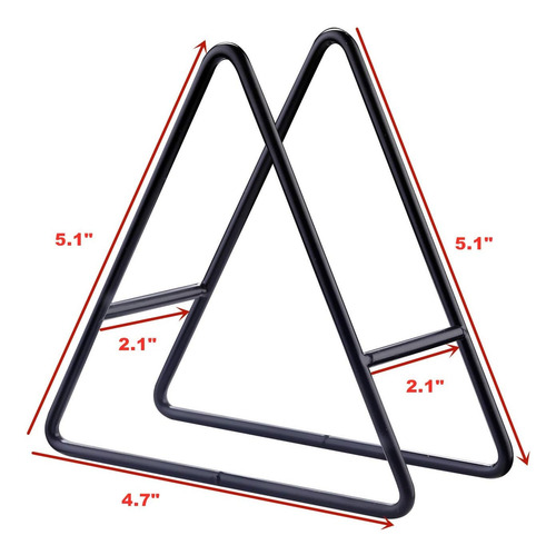 Posavasos Triangulares Soporte Metal Negro, Apto 4-9 Posavas