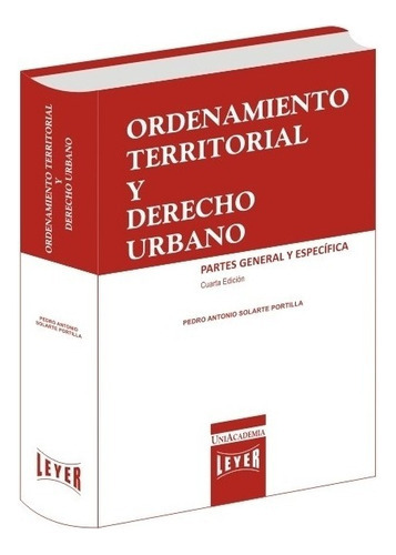Ordenamiento Territorial Y Derecho Urbano Autor Solarte Port: Na, De Parra Cardenas. Serie Na, Vol. Na. Editorial Leyer, Tapa Dura, Edición Na En Español, 2020