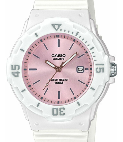 Reloj Para Mujer Casio Classic Lrw-200h-4e3vdf Blanco