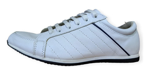 Zapatilla Casual Cuero Cordones | Morris (1600)