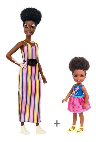 Imagem 1 de 12 de Combo Barbie 135 Vitiligo + Chelsea Morena Ms Sj