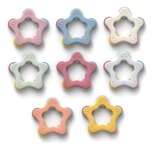 Mordedor De Silicona Con Forma De Estrella, Juguete Masticab