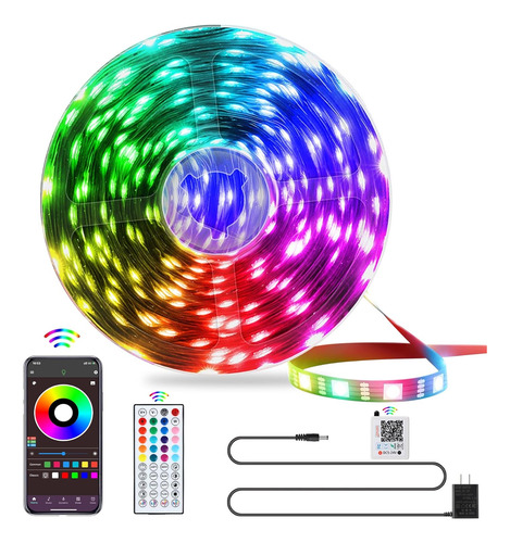 Luces Led Para Dormitorio, Tira De Luces Led Rgb De 25 Pies