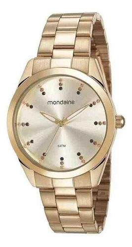 Relógio Dourado Feminino Mondaine 53672lpmvde1k5