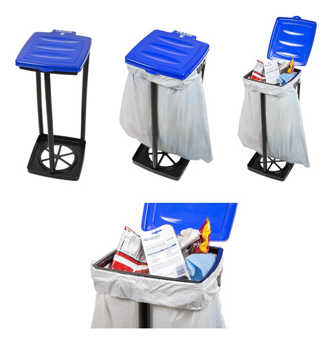 Soporte Para Bolsas De Basura Portátil Y Plegable Para Inter