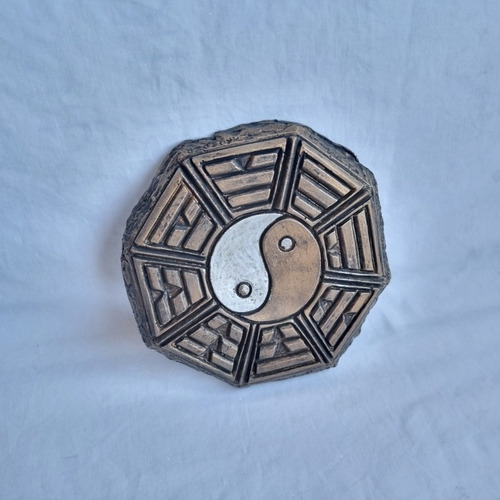 Baguá Mandala Yin Yang Octógono Em Resina Feng Shui Usado