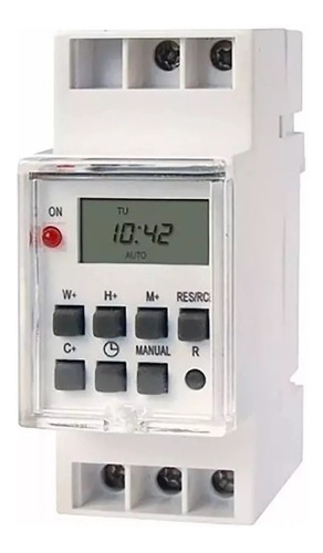 Timer Programable Digital Zurich Para Riel Din Temporizador