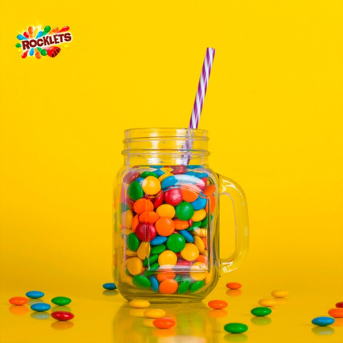 Caja Chocolate Rocklets Arcor Confitados Con Leche Dulces